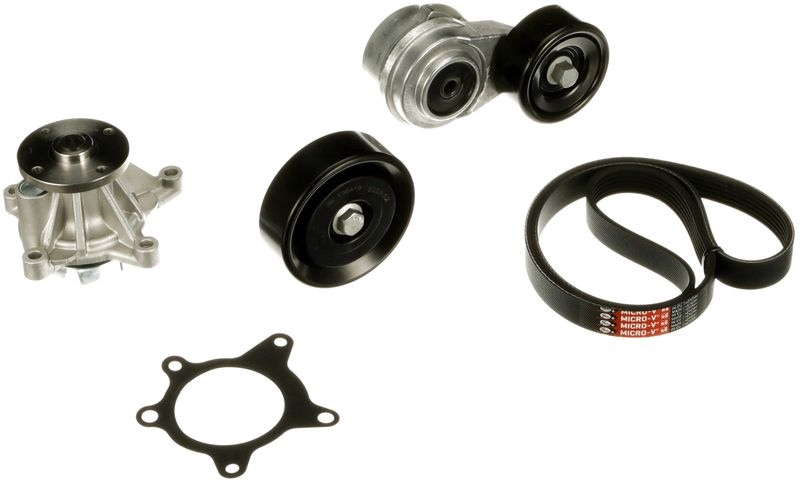 Water Pump + Multi V-belt Set KP96PK2138 Gates