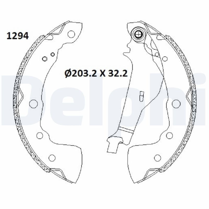 Brake shoe set