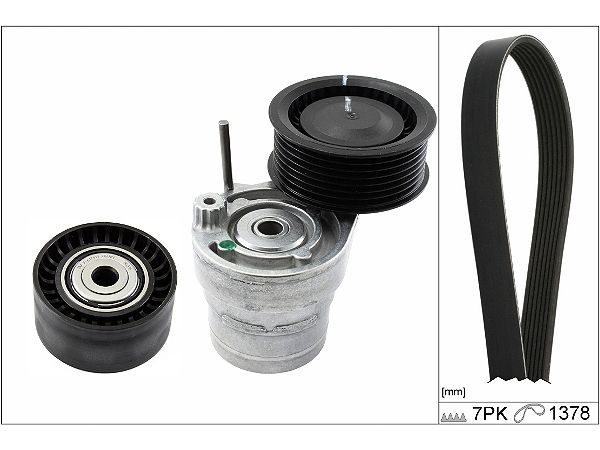 INA V-ribbed belt set Check alternator freewheel clutch & replace if necessary 529 0313 10 Serpentine belt kit,Auxiliary belt kit RENAULT,NISSAN,SMART