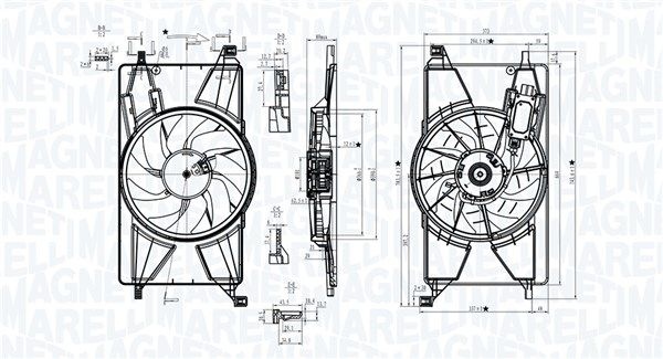 Magneti Marelli Kylflakt Mtc834ax Ford Mtc834ax Storlek 2
