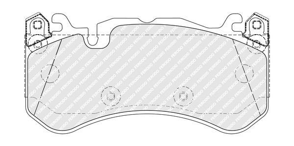 Brake Pad set, Disc Brake FDB5381 Ferodo