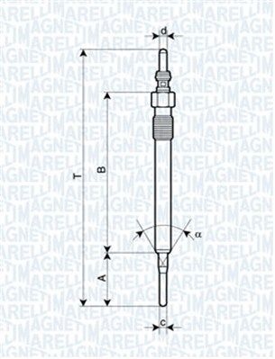 MAGNETI MARELLI Glow plug VW,AUDI,SKODA 062900061304 03L963319,03L963319A,03L963319C Glow plugs,Glow plugs diesel,Diesel glow plugs,Heater plugs