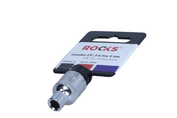 Rooks Socket 3/8", 6-sided, 4 mm