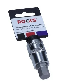 Rooks Bit Socket 1/2'', 55mm hex 13