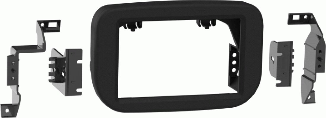 2-DIN Panel Ford Transit (FD) 03/2019 - 2024 Color: Matt Black (METRA)