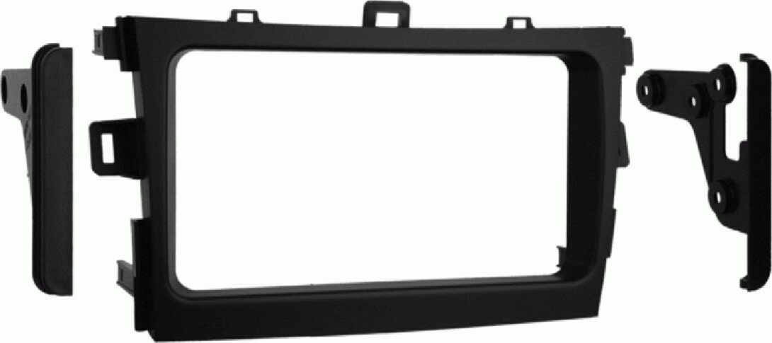 2-DIN radio panel Toyota Corolla/Verso(AR2)2009-2018 black (METRA)