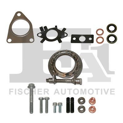 Turbocharger, mounting kit