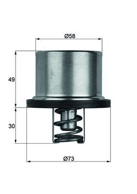 MAHLE ORIGINAL Engine thermostat BMW THD 1 79 11531312288,11537836155,1312288 7836155,4792699AB,5245156,53041078,53041078AB,53041078AC,K53041078AB