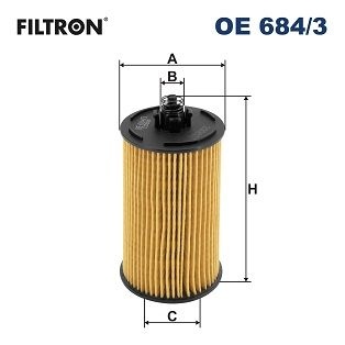Filtron Oljefilter Oe 6843 Opel Oe684/3 Storlek 2
