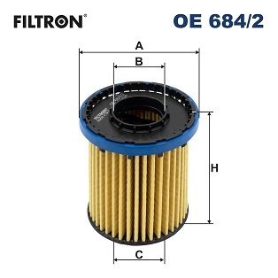 Filtron Oljefilter Oe 6842 Opel Oe684/2 Storlek 2