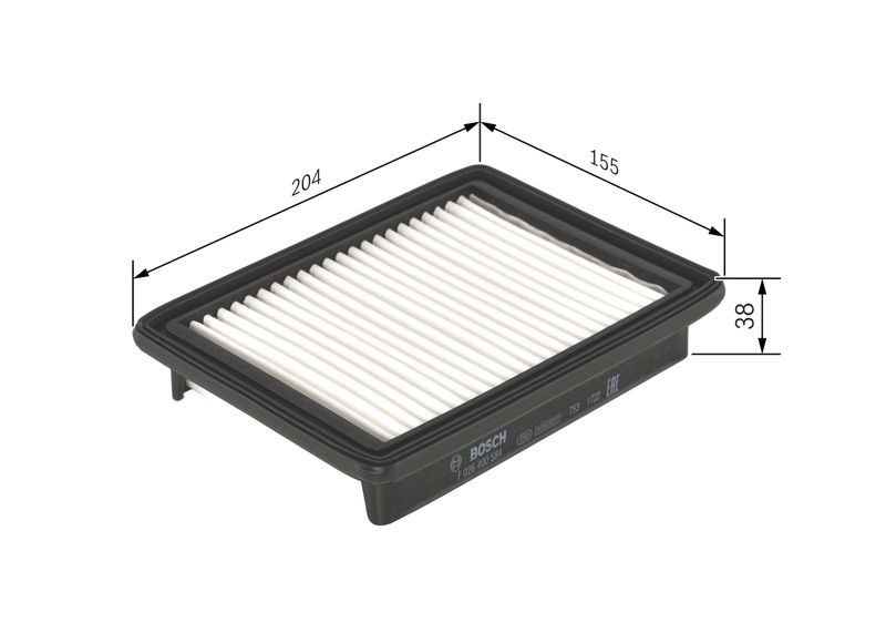 BOSCH Air filter OPEL,VAUXHALL F 026 400 584 834888,95238310,834888 Engine air filter,Engine filter 95238310,95238310