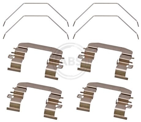 Accessory set, disc brake pad 1916Q ABS