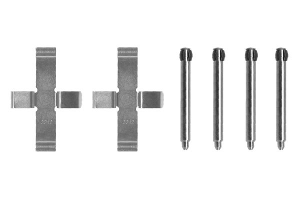 BOSCH Accessory Kit, disc brake pads 1 987 474 100 MERCEDES-BENZ,190 (W201),Stufenheck (W124),C-Klasse Limousine (W202),A-Klasse (W168),SLK (R170)