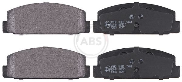 A.B.S. Brake pad set MAZDA 37382 GEYC2643C,GEYC2643Z,GEYC2643ZA GEYC2648Z,GEYC2648ZA,GEYC2648ZB,GEYT2643Z,GEYT2648Z,GGYB2643Z,GGYB2648Z,GGYM2643Z