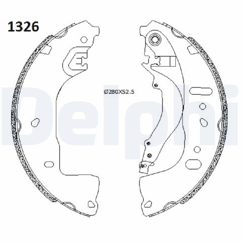 Brake shoe set