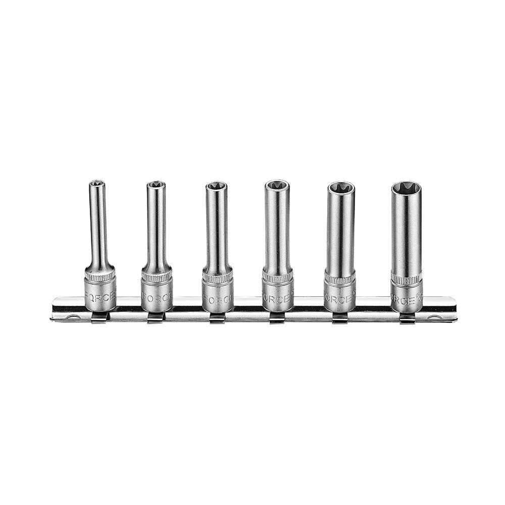 1/4" Socket set Torx long 6 pieces