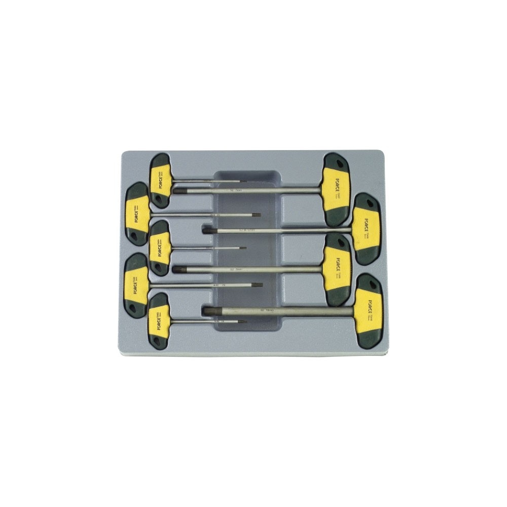 T-handle hex key set SAE 9 pieces