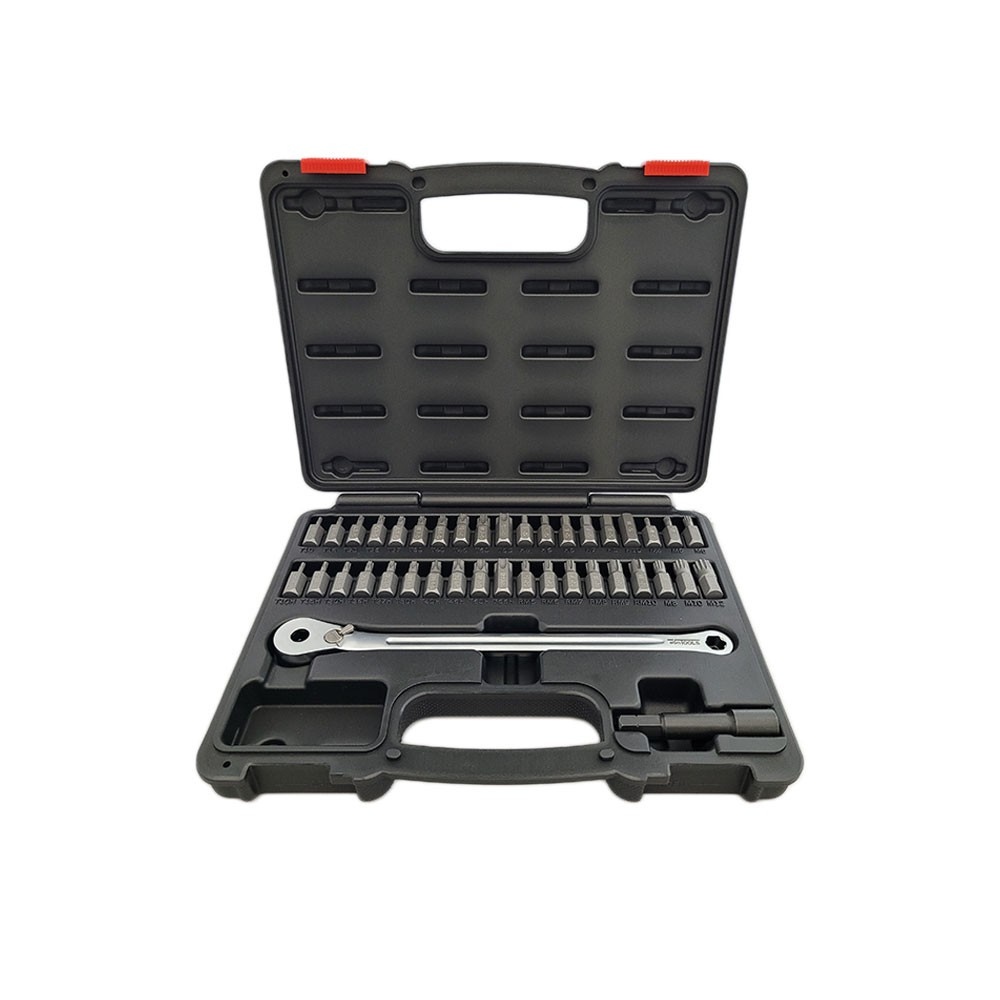 40-piece bit set with ratchet wrench