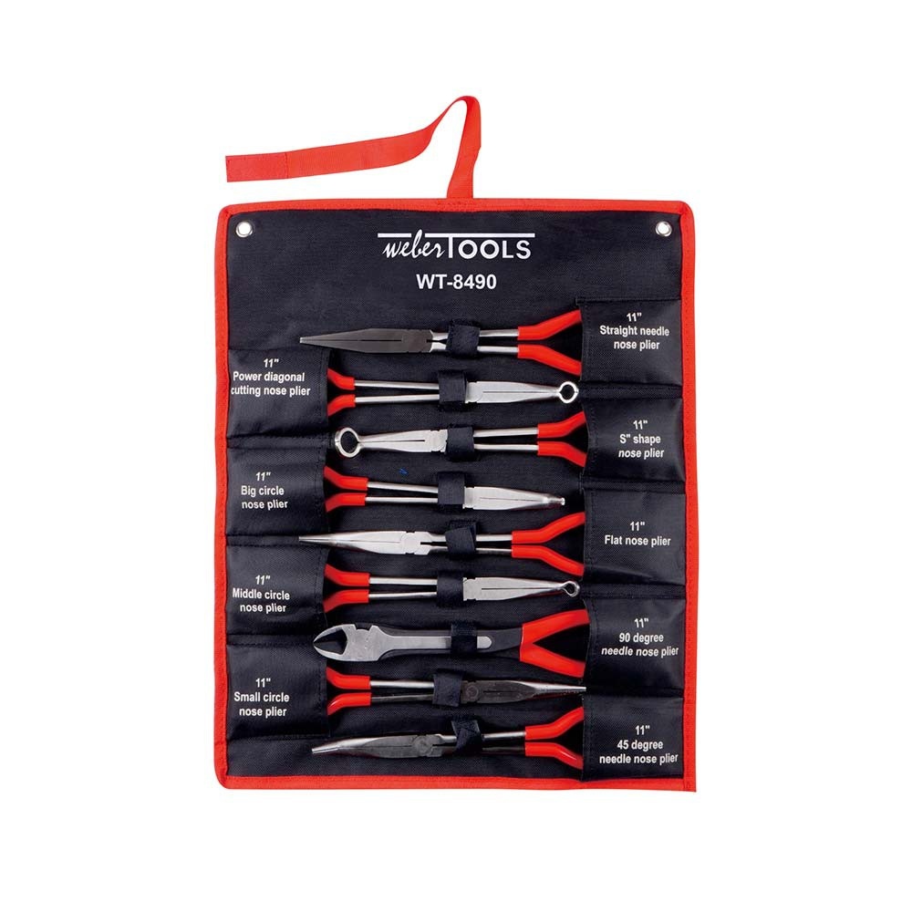 Long version pliers set, 9 pieces