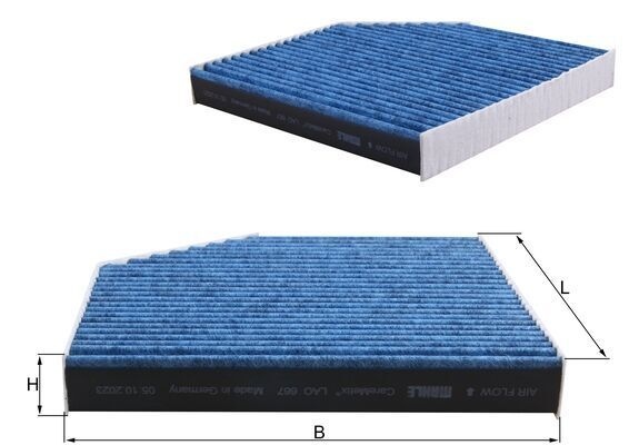MAHLE ORIGINAL Pollen filter CareMetix® LAO 667 Filter, interior air,Cabin filter AUDI,BENTLEY,A6 Avant (4G5, 4GD, C7),A6 Limousine (4G2, 4GC, C7)