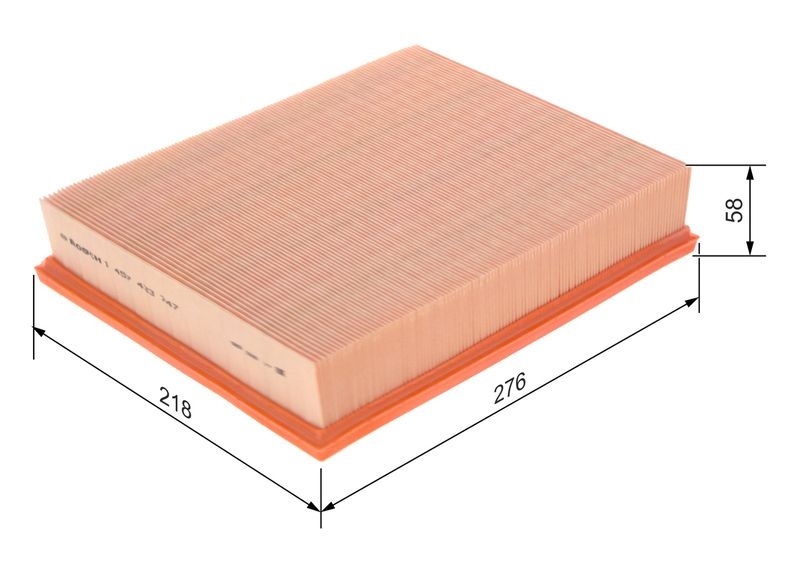 BOSCH Air filter Filter Insert 1 457 433 747 Engine air filter,Engine filter VW,Transporter IV Bus (70B, 70C, 7DB, 7DK, 70J, 70K, 7DC, 7DJ)