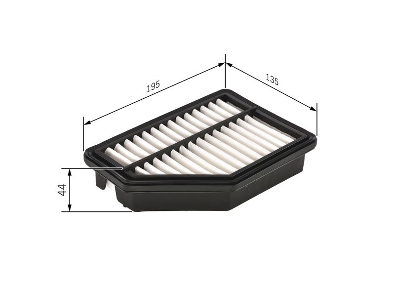 BOSCH Air filter Filter Insert F 026 400 161 Engine air filter,Engine filter HONDA,CIVIC VIII Hatchback (FN, FK)