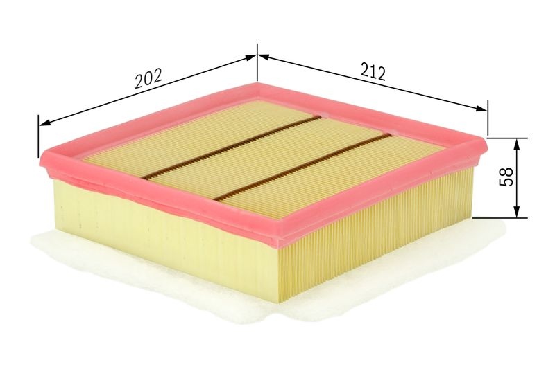 BOSCH Air filter Filter Insert F 026 400 049 Engine air filter,Engine filter OPEL,VAUXHALL,Corsa D Schrägheck (S07),Corsa Mk III (D) Schrägheck (S07)