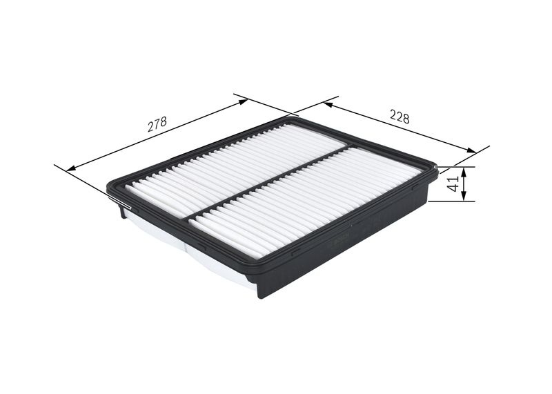 BOSCH Air filter Filter Insert F 026 400 292 Engine air filter,Engine filter HYUNDAI,KIA,SONATA VI (YF),GRANDEUR (HG),SORENTO II (XM),OPTIMA