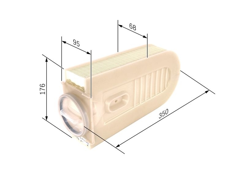 BOSCH Air filter Filter Insert F 026 400 432 Engine air filter,Engine filter MERCEDES-BENZ,C-Klasse Limousine (W204),C-Klasse T-modell (S204)