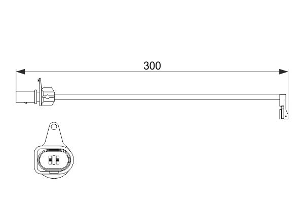BOSCH Brake Pad Wear Sensor AUDI 1 987 474 505 8K0615121,8T0907637,8T0907637 Brake Wear Indicator,Brake Wear Sensor,Warning Contact, brake pad wear