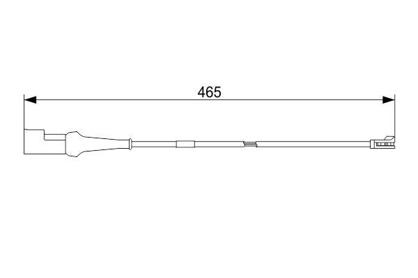 BOSCH Brake Pad Wear Sensor FORD 1 987 473 573 AP1040,1763904,1787173 Brake Wear Indicator,Brake Wear Sensor,Warning Contact, brake pad wear 1792658