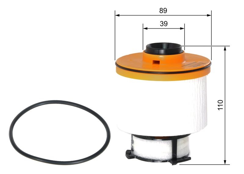 BOSCH Fuel Filter Filter Insert F 026 402 225 TOYOTA,HILUX Pick-up (GUN1_),HILUX VIII Pritsche/Fahrgestell (_N1_),Fortuner (_N15_, _N16_)