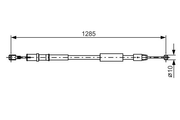 BOSCH Brake Cable MERCEDES-BENZ 1 987 482 026 6394203585,6394270438,A6394203585 Hand Brake Cable,Parking Brake Cable,Cable, parking brake A6394270438