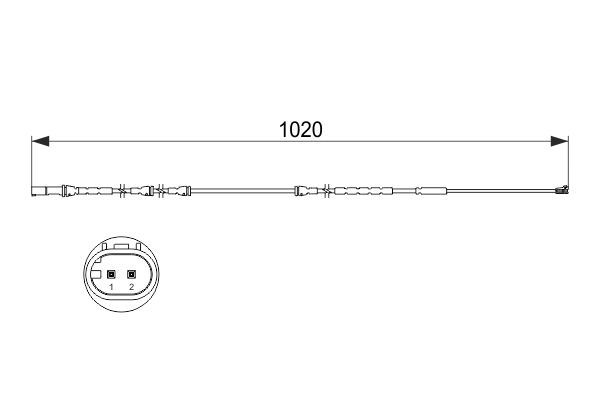BOSCH Brake Pad Wear Sensor 1 987 473 510 Brake Wear Indicator,Brake Wear Sensor BMW,X5 (E70),X5 (F15, F85),X6 (E71, E72),X6 (F16, F86)