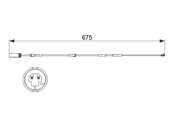 BOSCH Brake Pad Wear Sensor BMW 1 987 473 516 34356792562 Brake Wear Indicator,Brake Wear Sensor,Warning Contact, brake pad wear
