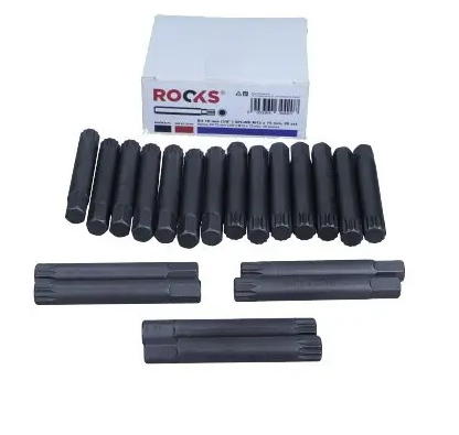 Rooks Bit 10 mm (3/8") spline M12 x mm, 20 pieces