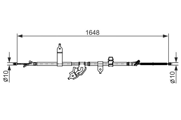 Traction cable, Parking Brake