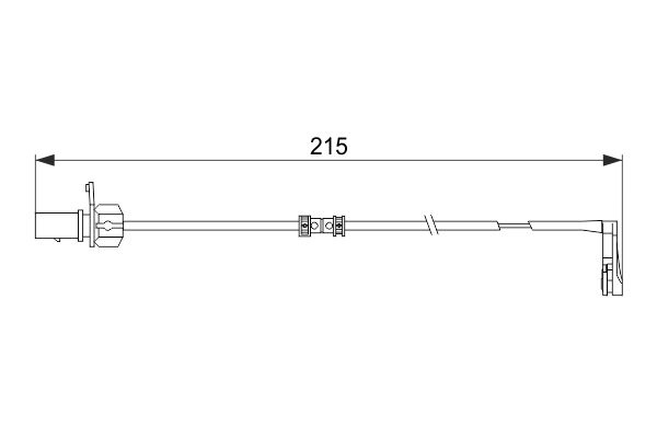 BOSCH Brake Pad Wear Sensor 1 987 474 489 Brake Wear Indicator,Brake Wear Sensor AUDI,PORSCHE,A4 Avant (8K5, B8),A6 Avant (4G5, 4GD, C7)