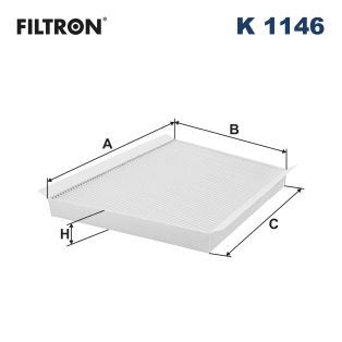 Filtron Invandigt Filter K 1146 Mercedes-Benz K1146 Storlek 2