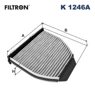 Filtron Invandigt Filter K 1246A Mercedes-Benz K1246a Storlek 2