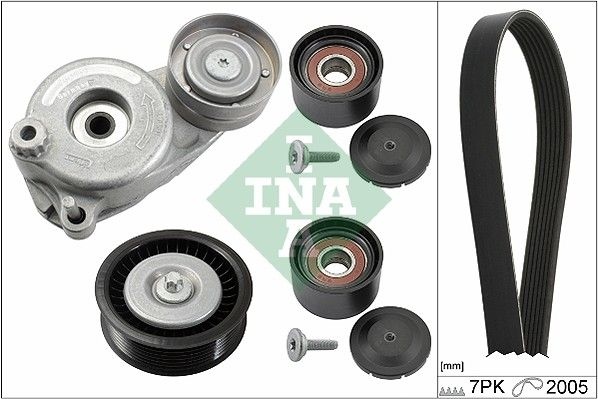 INA V-ribbed belt set MERCEDES-BENZ 529 0168 10 0029935096,1372020119,1562020919 6422000070,6422000970,6422001070,6422001370,6422002070,6422002370