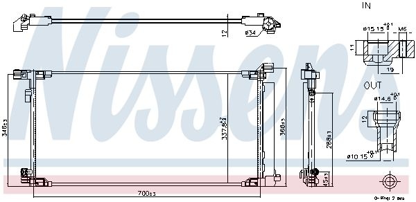 Condenser, Air Conditioning **PROTECTION AGAINST CORROSION** 940970 Nissens