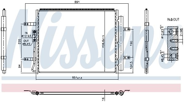 Condenser, Air Conditioning **CORROSION PROTECTION & NITROGEN FILLING** 940985 Nissens