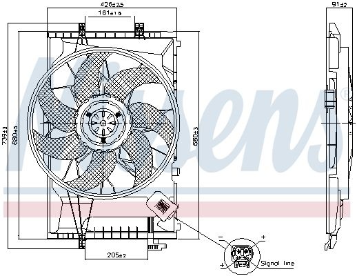 Cooling Fan Wheel 850078 Nissens