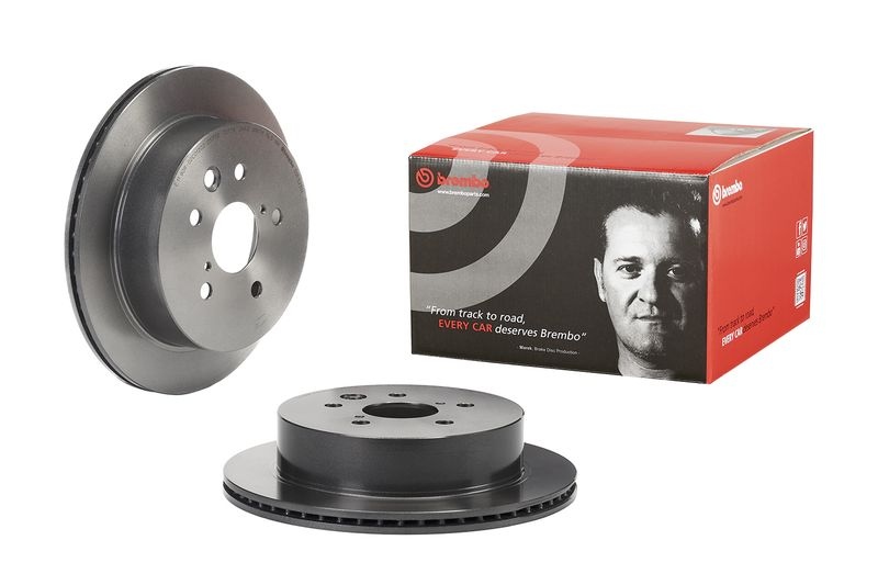 BREMBO Brake disc PRIME LINE - UV Coated internally vented 09.E525.11 Brake rotor,Brake discs LEXUS,IS III (GSE3_, AVE3_)