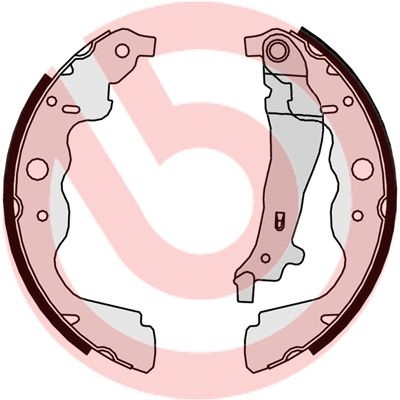 BREMBO Brake Shoes MERCEDES-BENZ,RENAULT,NISSAN S 68 546 6001549703,6001549704,4154200220 Brake Shoe Set,Brake Lining A4154200220,A7701210109