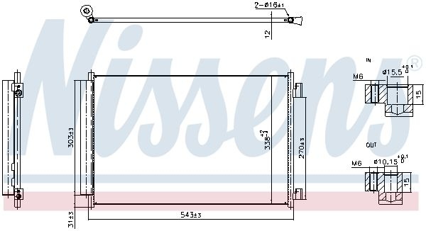 Condenser, Air Conditioning 940969 Nissens