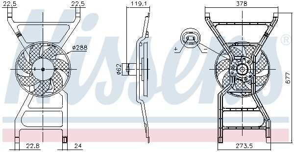 Cooling Fan Wheel 850089 Nissens