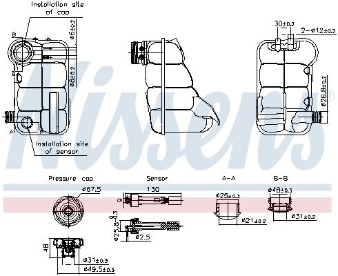 Expansion tank, coolant