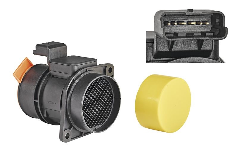 VALEO Mass air flow sensor with integrated air temperature sensor 253702 Air mass sensor,MAF sensor OPEL,RENAULT,NISSAN,Vivaro A Kastenwagen (X83)